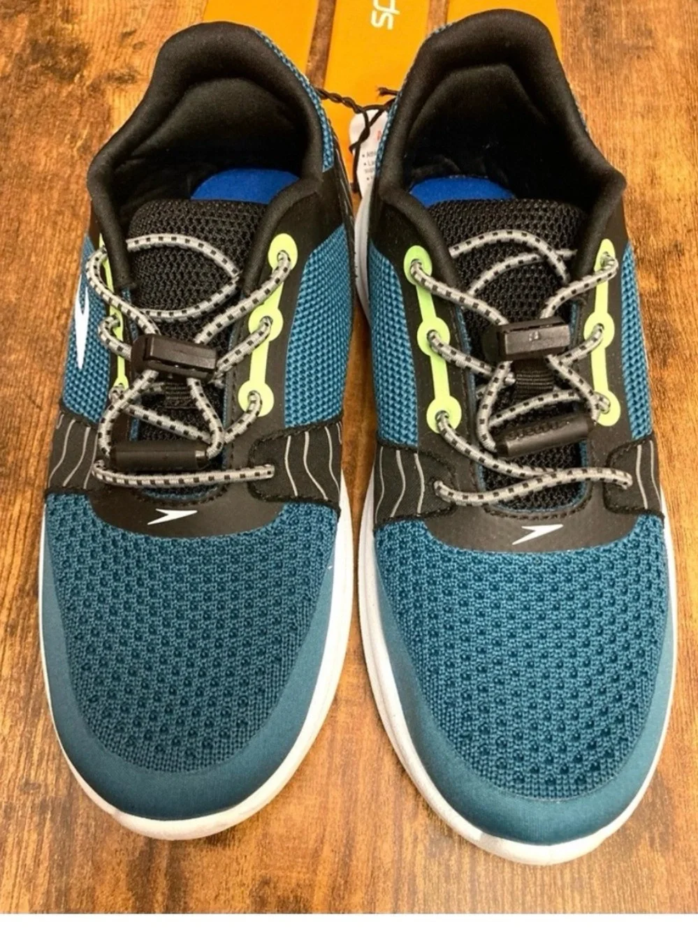 Speedo Junior Watertrek - Green/Black Lightweight Water Shoes Size Small (13/1)